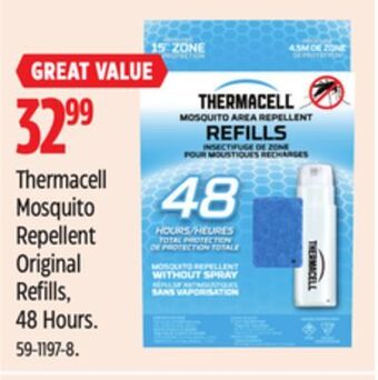 Canadian Tire Thermacell mosquito repellent original refills, 48 hours offer