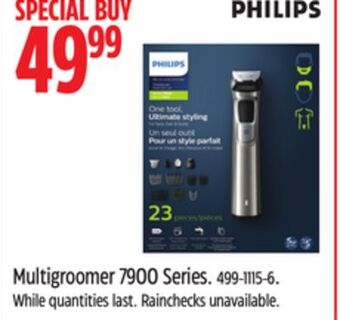 Canadian Tire Philips multigroomer 7900 series offer