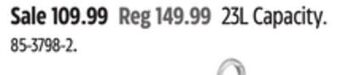 Canadian Tire Igloo 23l capacity. offer