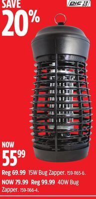 Canadian Tire Pic 15w bug zapper offer
