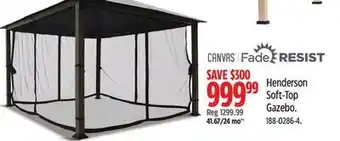 Canadian Tire Henderson soft-top gazebo canvas offer