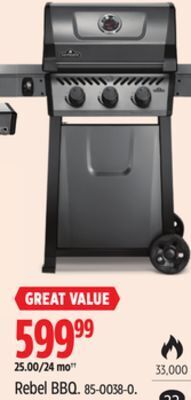 Canadian Tire Napoleon rebel bbq offer