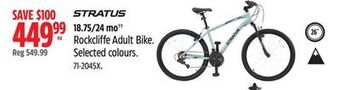 Canadian Tire Stratus rockcliffe adult bike offer