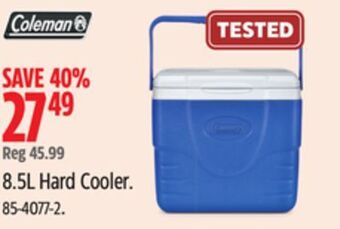 Canadian Tire Coleman 8.5l hard cooler offer