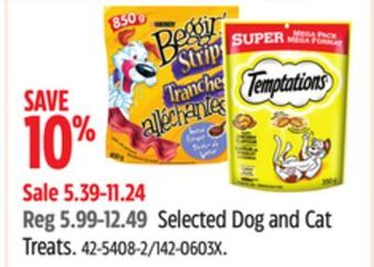Canadian Tire Beggin selected dog and cat treats offer