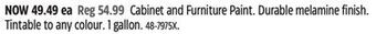 Canadian Tire Cabinet and furniture paint offer