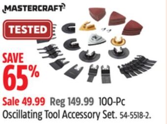 Canadian Tire Mastercraft 100-pc oscillating tool accessory set offer