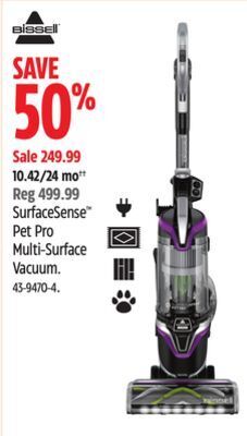 Canadian Tire Bissell surfacesense pet pro multi-surface vacuum offer