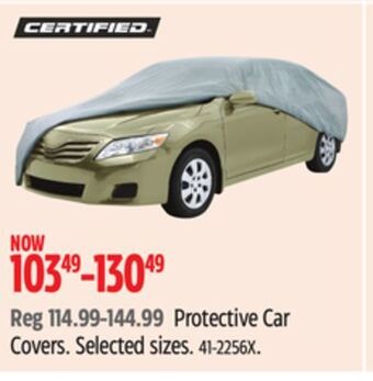 Canadian Tire Certified protective car covers offer
