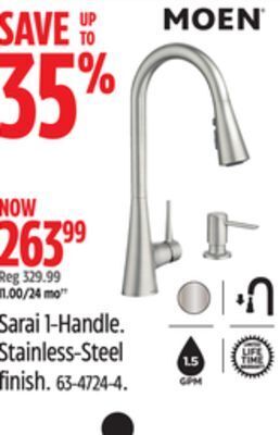 Canadian Tire Moen sarai 1-handle offer