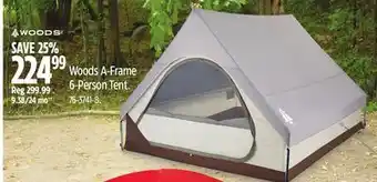 Canadian Tire Woods a-frame 6-person tent offer