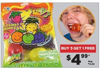 Showcase Fruity's ju-c jelly bites offer