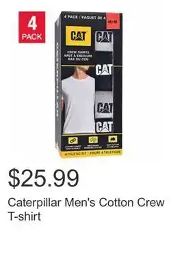Costco Caterpillar men's cotton crew t-shirt offer