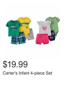 Costco Carter's infant 4-piece set offer