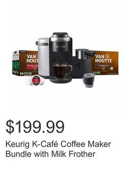 Costco Keurig k-café coffee maker bundle with milk frother offer