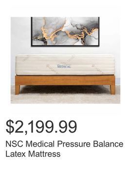Costco Nsc medical pressure balance latex mattress offer