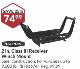 Princess Auto 2 in. Class III Receiver Winch Mount offer