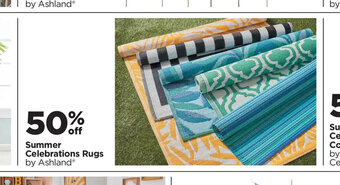 Michaels Summer Celebrations Rugs by Ashland offer