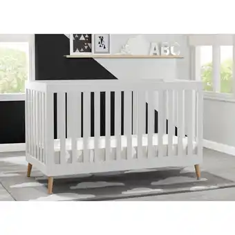Best Buy Delta children tucker 4-in-1 convertible crib - bianca white offer