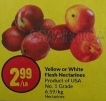 FreshCo Yellow or White Flesh Nectarines offer