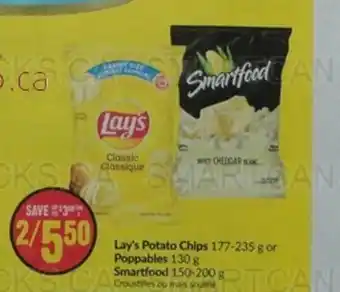 FreshCo Lay's Potato Chips or Poppables or Smartfood offer