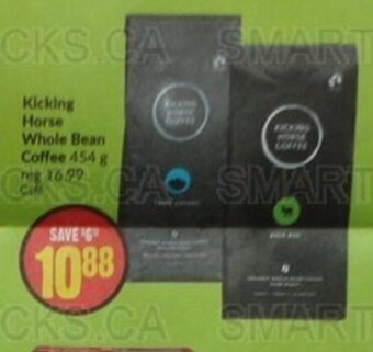 FreshCo Kicking Horse Whole Bean Coffee 454 g offer