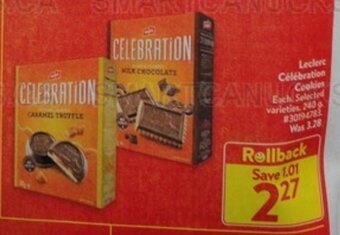 Walmart Leclerc Célébration Cookies offer