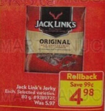 Walmart Jack Link's Jerky offer