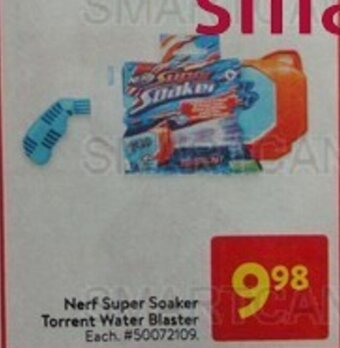Walmart Nerf Super Soaker Torrent Water Blaster offer