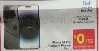 Walmart iPhone 14 Pro Postpaid Phone offer
