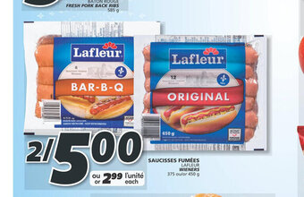 IGA SAUCISSES FUMÉES LAFLEUR WIENERS offer