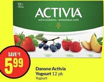 FreshCo Danone Activia Yogourt 12 pk offer