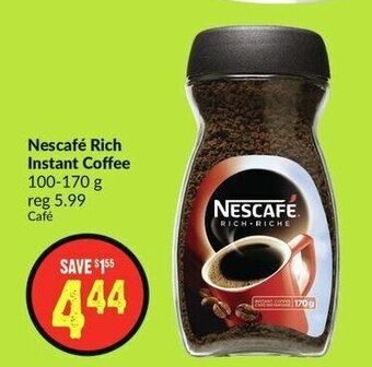 FreshCo Nescafé Rich Instant Coffee 100-170 g offer