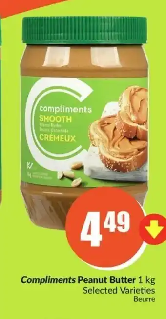 FreshCo Compliments Peanut Butter 1 kg offer