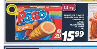 IGA SAUCISSES FUMÉES ENROBÉES DE PÂTE SURGELÉES offer