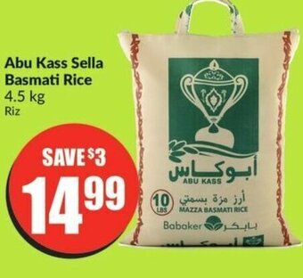 FreshCo Abu Kass Sella Basmati Rice 4.5kg offer
