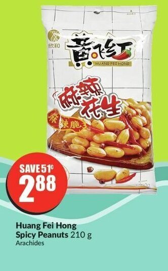 FreshCo Huang Fei Hong Spicy Peanuts 210 g offer