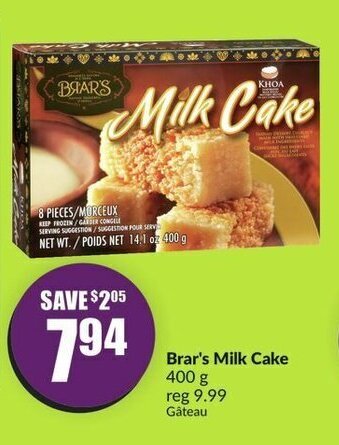 FreshCo Brar's Milk Cake 400 g offer