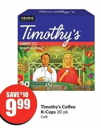 FreshCo Timothy's Coffee K-Cups 30 pk offer