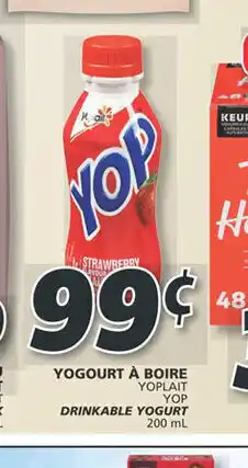 IGA YOGOURT À BOIRE YOPLAIT YOP DRINKABLE YOGURT 200 mL offer