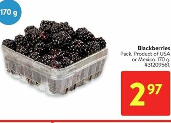 Walmart Blackberries 170g offer