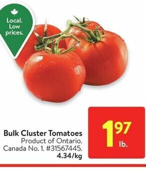 Walmart Bulk Cluster Tomatoes offer
