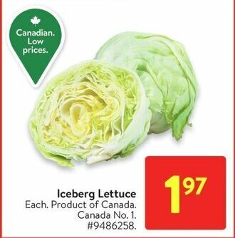 Walmart Iceberg Lettuce offer