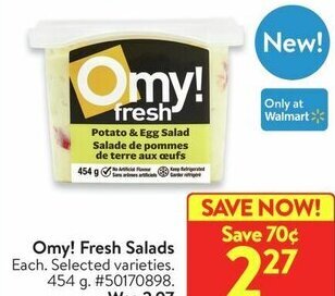 Walmart Omy! Fresh Salads offer