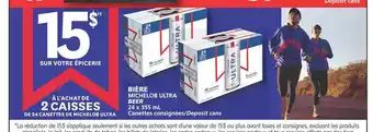 IGA BIÈRE MICHELOB ULTRA BEER offer