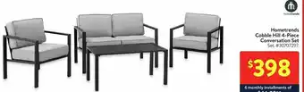 Walmart Hometrends Cobble Hill 4-Piece Conversation Set Set. offer