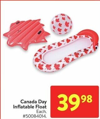 Walmart Canada Day Inflatable Float offer