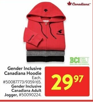 Walmart Gender Inclusive Canadiana Hoodie offer