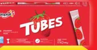 Walmart Yoplait tubes 8 x 56 g yogurt offer