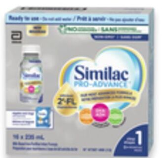 Walmart Similac pro-advance step 1 ready-to-feed bottles offer